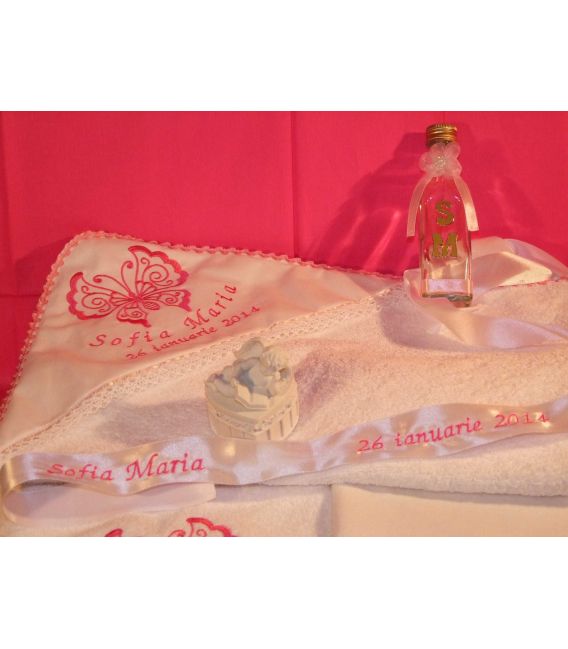 Trusou botez personalizat Fluturas