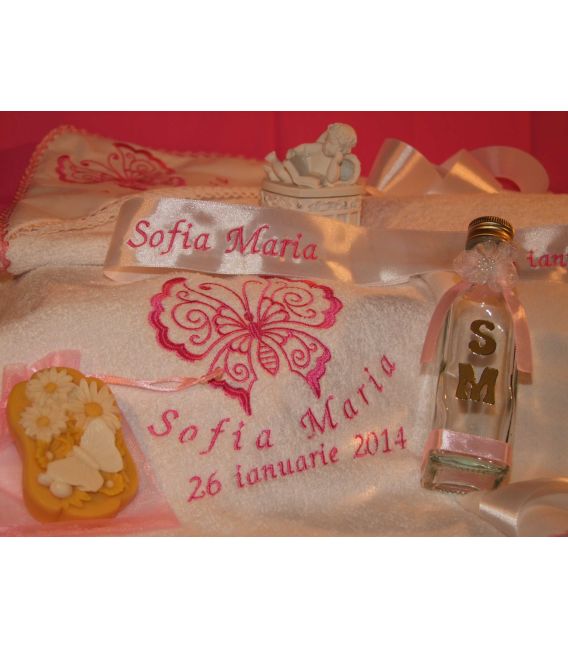 Trusou botez personalizat Fluturas