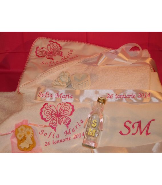 Trusou botez personalizat Fluturas