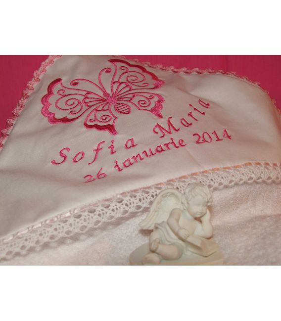 Trusou botez personalizat Fluturas