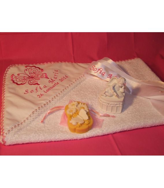 Trusou botez personalizat Fluturas