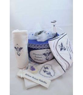 Cutie si trusou botez personalizat ingeras cu stea