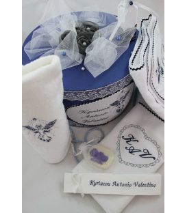 Cutie si trusou botez personalizat ingeras cu stea