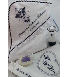 Cutie si trusou botez personalizat ingeras cu stea
