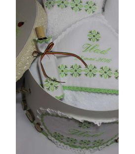 Trusouri botez traditionale - Trusou botez personalizat si cutie botez traditionale broderie stelute