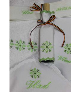 Trusouri botez traditionale - Trusou botez personalizat si cutie botez traditionale broderie stelute