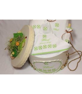 Trusouri botez traditionale - Trusou botez personalizat si cutie botez traditionale broderie stelute