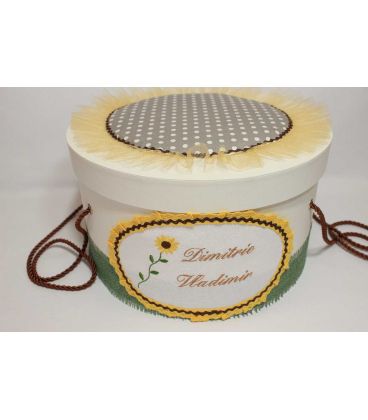 Cutie trusou botez Floarea Soarelui