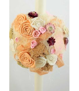 Lumanare botez personalizata tip glob micul fluturas
