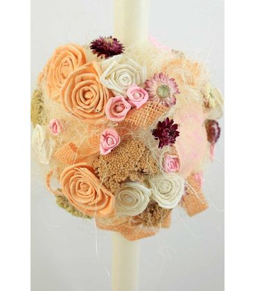 Lumanare botez personalizata tip glob micul fluturas