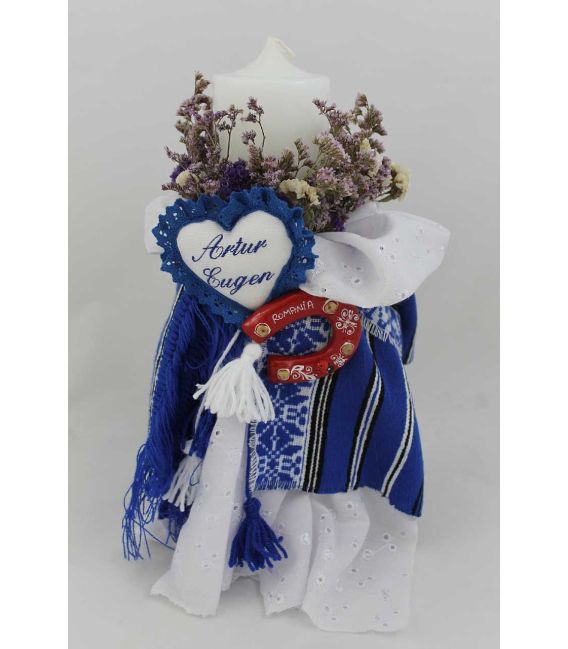 Lumanare botez personalizata Artur