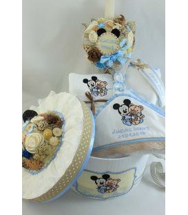 Trusou Baby Mickey Mouse personalizat cu nume si data botez
