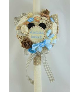 Lumanare botez personalizata tip glob Mickey