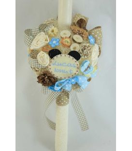 Lumanare botez personalizata tip glob Mickey