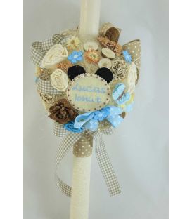 Lumanare botez personalizata tip glob Mickey