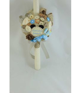 Lumanare botez personalizata tip glob Mickey
