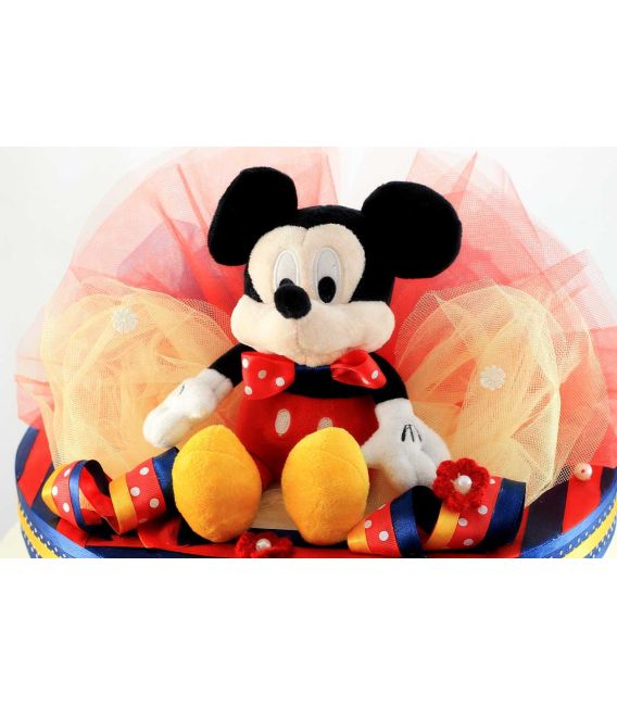 Trusou botez Mickey Mouse personalizat complet baiat culoare bleomarine