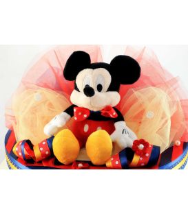Trusou botez Mickey Mouse personalizat complet baiat culoare bleomarine