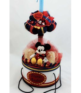 Trusou botez Mickey Mouse personalizat complet baiat culoare bleomarine
