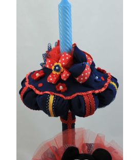 Trusou botez Mickey Mouse personalizat complet baiat culoare bleomarine