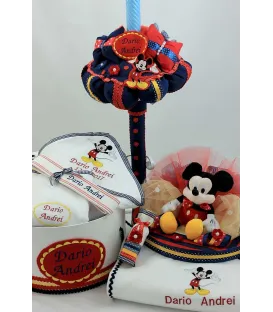 Trusou complet botez baiat  Mickey Mouse bleomarine