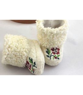 Palton traditional botez fetite floare