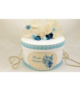 Set botez trusou, cutie, paturica model ingeras si cruce varianta