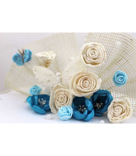 Set botez trusou, cutie, paturica model ingeras si cruce varianta