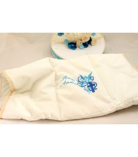 Set botez trusou, cutie, paturica model ingeras si cruce varianta