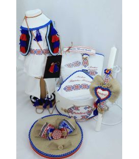 Set de botez complet baieti traditional morosan