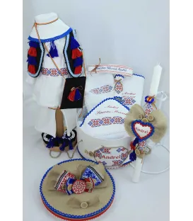Set de botez complet baieti traditional morosan