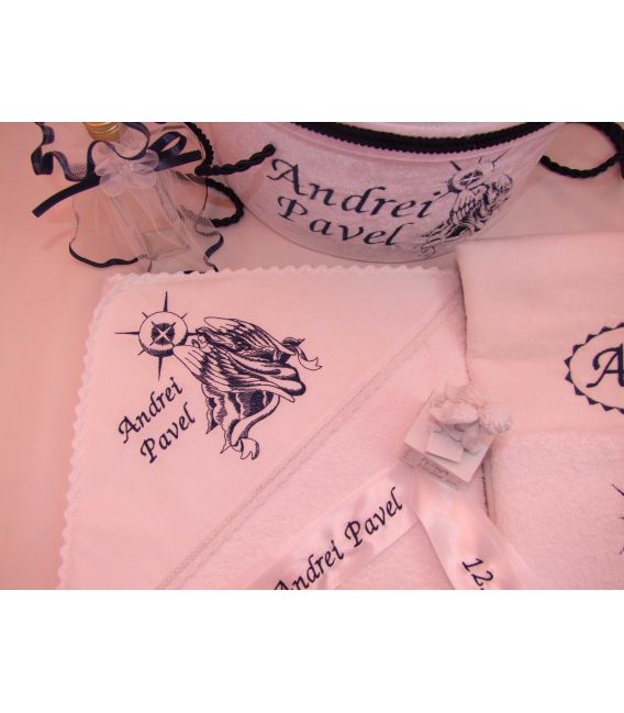 Trusou botez personalizat Ingeras pe nor