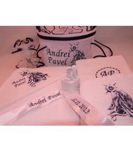 Trusou botez personalizat Ingeras pe nor