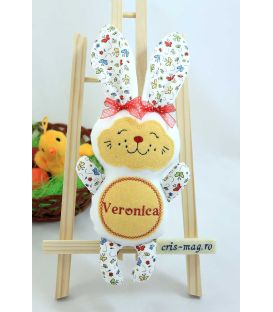 Jucarie personalizata iepuras handmade Veronica