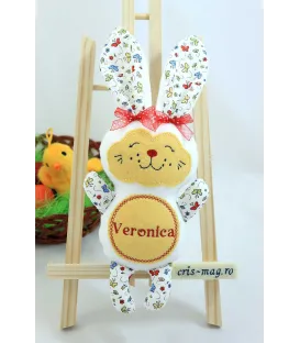 Jucarie personalizata iepuras handmade Veronica