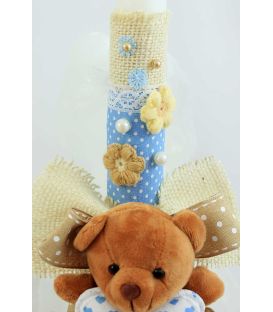 Lumanare botez baiat personalizata Sweat Bear