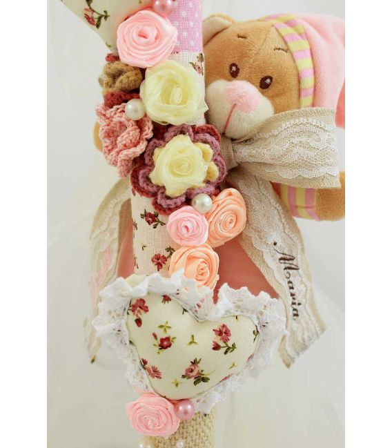 Lumanare botez personalizata fetite Sweat Baby Bear