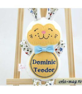 Jucarie personalizata iepuras de paste confectionat - Dominic