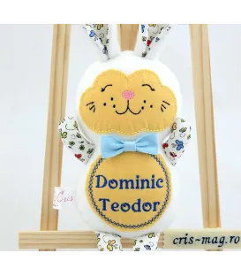 Jucarie personalizata iepuras de paste confectionat - Dominic