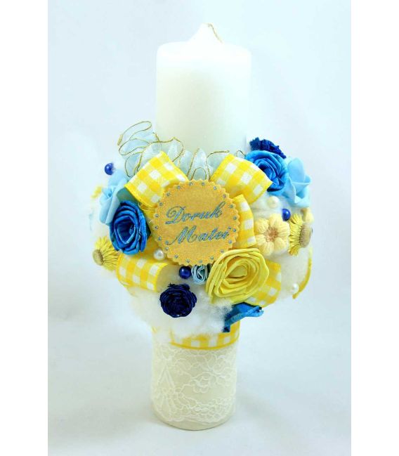 Lumanare botez personalizata Colored Dream