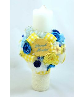 Lumanare botez personalizata Colored Dream