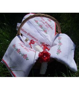 Trusou botez traditional personalizat Motive populare romanesti