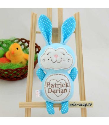 Jucarii personalizate bebelusi - Jucarie Bebelusi personalizata Iepuras Darian