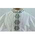 Costum popular botez baieti de vara broderie culori gri verde