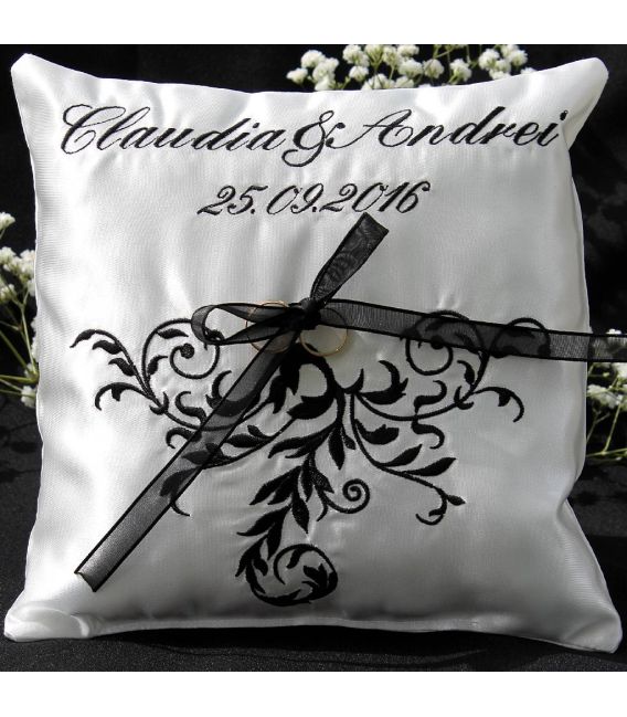 Perna verighete personalizata broderie baroc