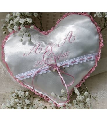 Perna verighete personalizata inimioara