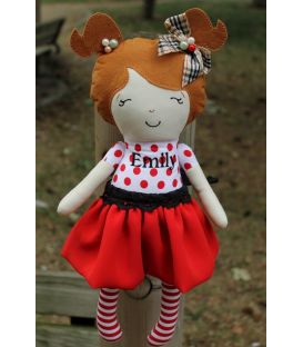 Jucarii personalizate bebelusi - Papusa personalizata Emily si accesorii