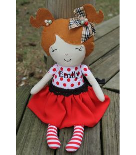 Jucarii personalizate bebelusi - Papusa personalizata Emily si accesorii