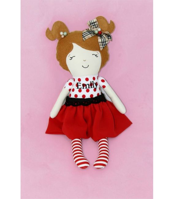 Jucarii personalizate bebelusi - Papusa personalizata Emily si accesorii