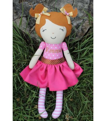 Jucarii personalizate bebelusi - Papusa fetite Emma personalizata plus accesorii